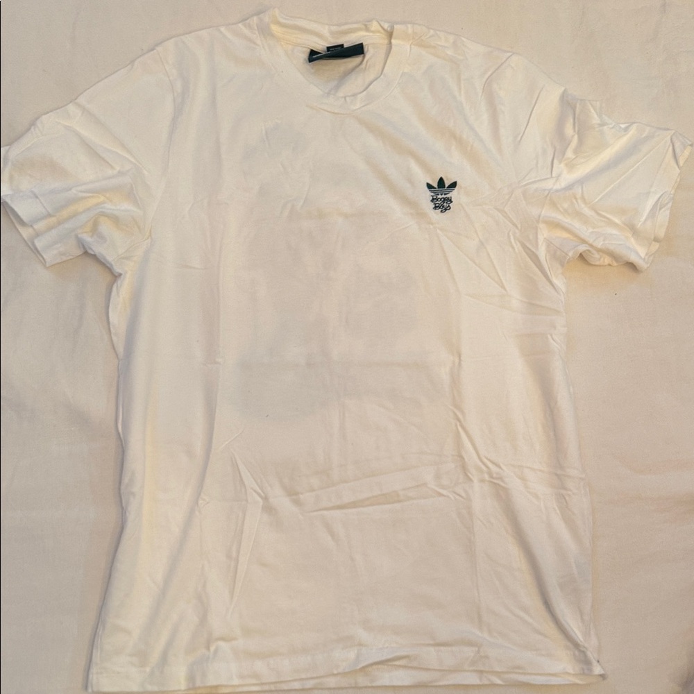 Adidas x Bogey Boys Men's Off-White Tee with Black Logo